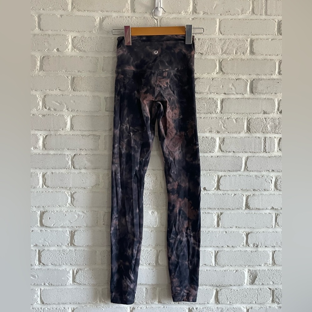 Lululemon Align Leggings with Tie Dye Pattern, Size 2